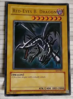 Yugioh! Card TCG Red-Eyes B. Dragon SDJ-001 Ultra Rare Unlimited VLP - Image 1
