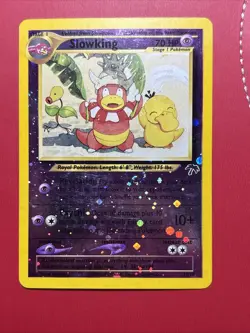 Pokemon Slowking 14/18 Southern Islands Reverse Holo Vintage Card LP WITH SWIRL - Image 4