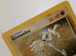 Pokemon TCG Hitmonlee Fossil Holo Rare Card 7/62 Vintage LP - Image 2