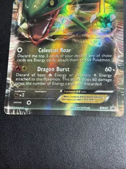Rayquaza EX BW47 Black & White Black Star Promo Holo Pokemon Card DMG - Image 4