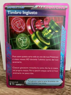 Pokemon Twilight Masquerade Unfair Stamp 165/167 (Italian) Holo Card MINT-NM - Image 1