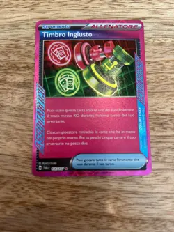 Pokemon Twilight Masquerade Unfair Stamp 165/167 (Italian) Holo Card MINT-NM - Image 4