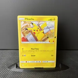 Pikachu McDonalds Pokemon Promo Card 25/25 - 25th Anniversary NON HOLO NM/Mint - Image 1