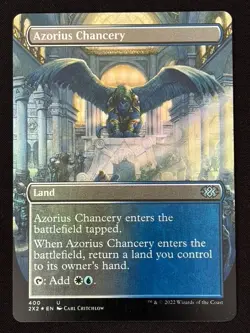 1x MTG Azorius Chancery (Borderless, Foil) - Double Masters 2022 (2X2) #400 - Image 1