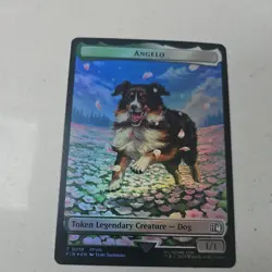 MTG Angelo / Darkstar #0019 #0020 FOIL Extended Art Final Fantasy Legendary Dog - Image 1