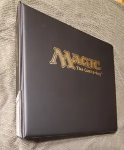Magic the Gathering Ultra Pro Gold Stamped 3-Ring Binder Album + Pages MTG - Image 1