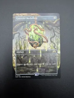 MTG; Emerald Medallion; Borderless; Regular; Modern Horizons 3; NM unplayed - Image 2