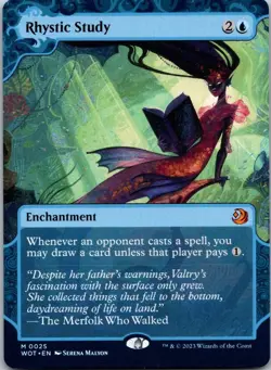 Rhystic Study 25 Wilds of Eldraine: Enchanting Tales NM MTG - Image 1