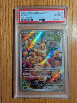 Pokemon TCG Eevee 78/66 Art Rare Crimson Haze Sva5 Japanese PSA 10 Gem Mint - Image 1