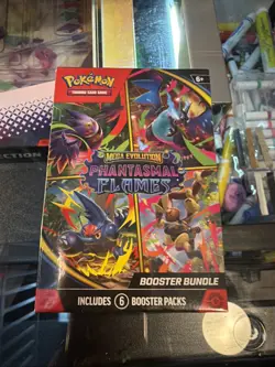 Lot of 5 Pokemon TCG Mega Evolution-Phantasmal Flames Booster Bundle (6 packs) - Image 1
