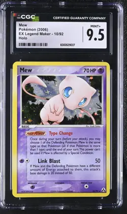 Pokemon Mew 10/92 Holo EX Legend Maker - CGC 9.5 - Image 1
