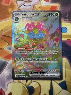 Venusaur ex 198/165 Scarlet & Violet 151 Secret Rare Holo Pokemon TCG NM - Image 1