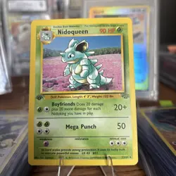 1999 Pokemon Jungle 1st Edition Nidoqueen Rare Non Holo #23/64 Vintage NM - Image 2