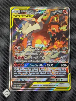 Reshiram & Charizard GX SM201 - Sun & Moon Standard Promo Pokemon TCG MP - Image 1