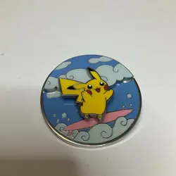 Pokemon Celebrations 25th Anniversary Flying & Surfing Pikachu Enamel Pin - Image 1