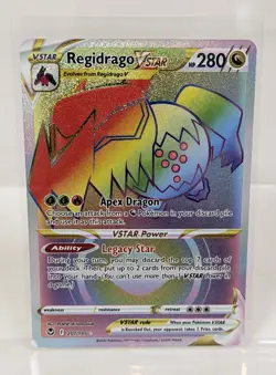 Regidrago VStar 201/195 Silver Tempest Pokemon MINT - Image 1