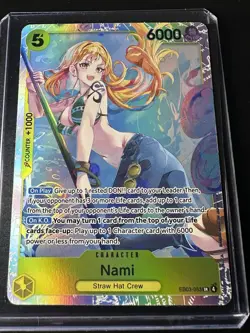 One Piece TCG Nami 053 EB03-053 Extra Booster Heroines Edition SR English NM - Image 1