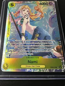 One Piece TCG Nami 053 EB03-053 Extra Booster Heroines Edition SR English NM - Image 3