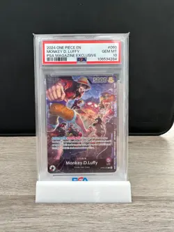 One Piece PSA 10 Monkey D. Luffy 060 PSA Magazine Exclusive Promo 2024 English - Image 2