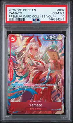 2025 ONE PIECE PREMIUM CARD COLL. -BEST SELECTION VOL.4 - #007 YAMATO PSA 10 - Image 1