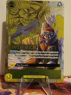 Shura (WINNER Stamped) OP05-106 Rare One Piece Promo Cards Foil Near Mint (NM) - Image 1