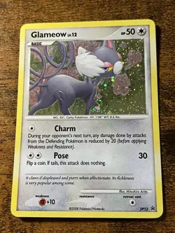 Glameow DP23 Diamond And Pearl Holo Promo Pokemon Card Swirl 🌀 - Image 1