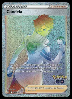 Pokemon Cards Candela 083/078 Pokemon GO Rare Rainbow NM - Image 1