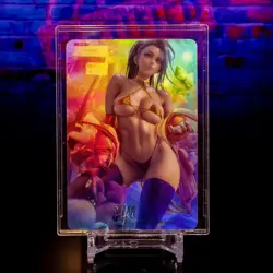 Nemona Waifu Trading Card ACG Pokemon Trainer Holo Flash Foil Double-sided Rare - Image 2