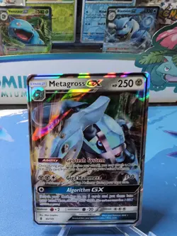 Metagross GX Full Art Guardians Rising 85/145, EX Pokemon Card NM - Image 1