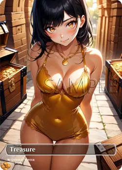 2-Sided Food / Treasure Token Card - Fanart Borderless - EDH / Playtest - Image 3