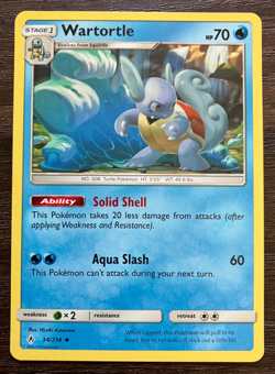 Wartortle 34/214 - 2019 Pokemon Unbroken Bonds Uncommon Card - CLEAN NM - Image 1
