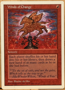 FIFTH EDITION 5E Vintage MtG Winds of Change Unplayed NM - Image 1