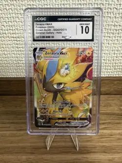 2023 POKEMON CROWN ZENITH GALARIAN GALLERY ZERAORA VMAX GG42/GG70 CGC 10 - Image 1