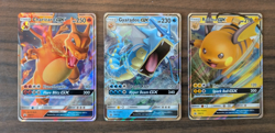 Pokemon TCG Hidden Fates Charizard, Gyarados & Raichu GX PROMO - Image 1