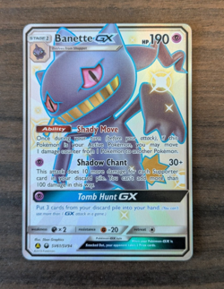 Pokemon TCG Hidden Fates Banette GX SV61 - Image 1