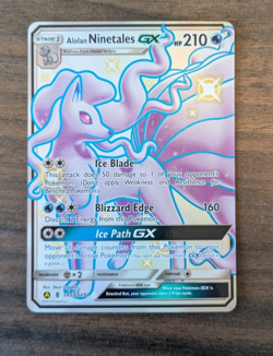 Pokemon TCG Hidden Fates Alolan Ninetales GX SV53 - Image 1