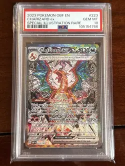 Pokemon Obsidian Flames Charizard Ex 223/197 Special Illustration Rare PSA 10 - Image 1