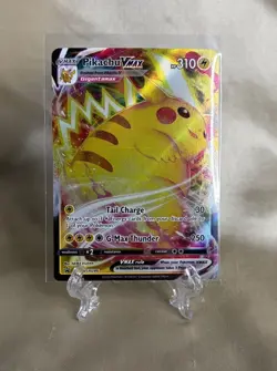 💥 Pokemon Pikachu VMAX Sword & Shield Black Star Promo SWSH286 Full Art HOLO - Image 1