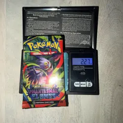 VERY HEAVY 22.7g! Pokemon TCG Phantasmal Flames Sleeved Booster Pack (SEALED) - Image 1