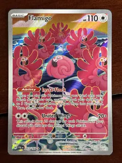 Pokemon Paldea Evolved Flamigo 227/193 Illustration Rare Holo - Image 1