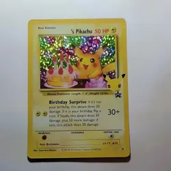 Pokemon TCG ______'s Pikachu Wotc Promo Holo 24/53 50 HP 1998 English - Image 1