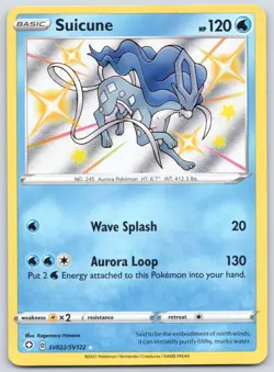 Suicune SV022/SV122 (NM) - Shining Fates: Shiny Vault - Pokemon TCG - Image 1