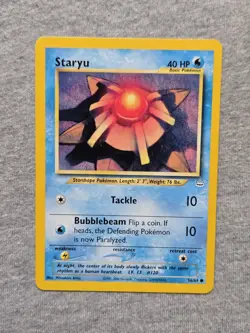Pokemon TCG Staryu Neo Revelation 56/64 Regular Common - Image 1