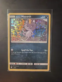 Alolan Meowth 10/12 HP/D - McDonald's Promo Holo Pokemon TCG - Image 1