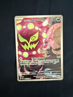 Pokemon TCG Cynthia's Spiritomb 244/217 Rare Full Art 70 HP Basic ASC EN 2026 - Image 1