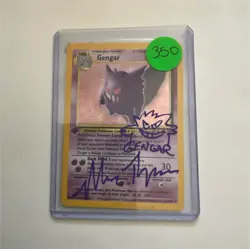 Pokemon first edition gengar from fossil signed by the gengar voice actor! - Image 1