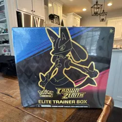 Pokemon Crown Zenith Elite Trainer Box Booster Promo English 2023 Lucario - Image 1