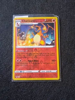 Pokemon TCG Charizard Reverse Holo Rare 025/185 Vivid Voltage Battle Sense Roya… - Image 1