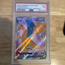Pokemon Charizard V SWSH050 Sword & Shield Promo Holo Full Art PSA 7 2020 - Image 1