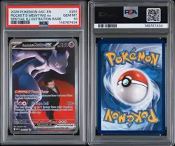 2026 POKEMON ASC EN-ASCENDED HEROES #281 TEAM ROCKET'S MEWTWO EX PSA 10 - Image 3